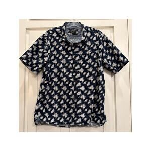 Sunrise Kingdom Vintage Design patterned button up XL 100% Cotton